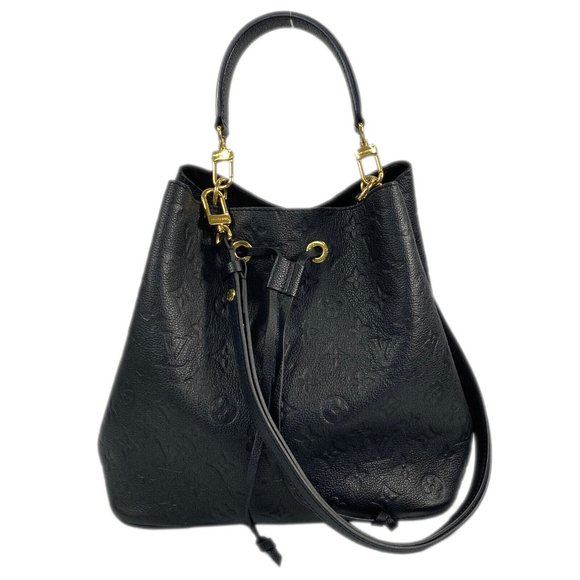 Neonoe Empreinte Leather Black 2way Shoulder Bag - Picture 1 of 9